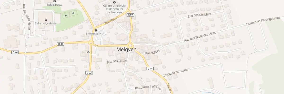 Plan du 2 Rue de l’Ecole des Filles à Melgven