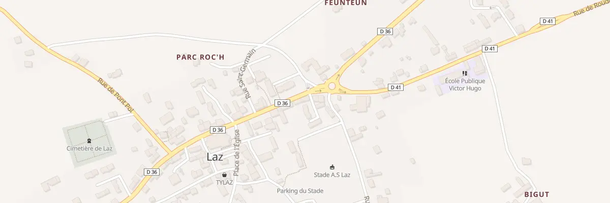 Plan du 1 Lot Porz Ar C’Here II à Laz