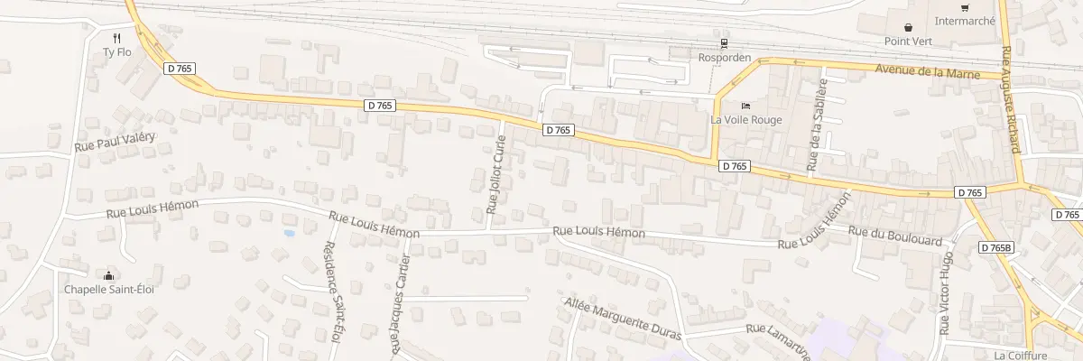 Plan du 71 Rue Nationale à Rosporden