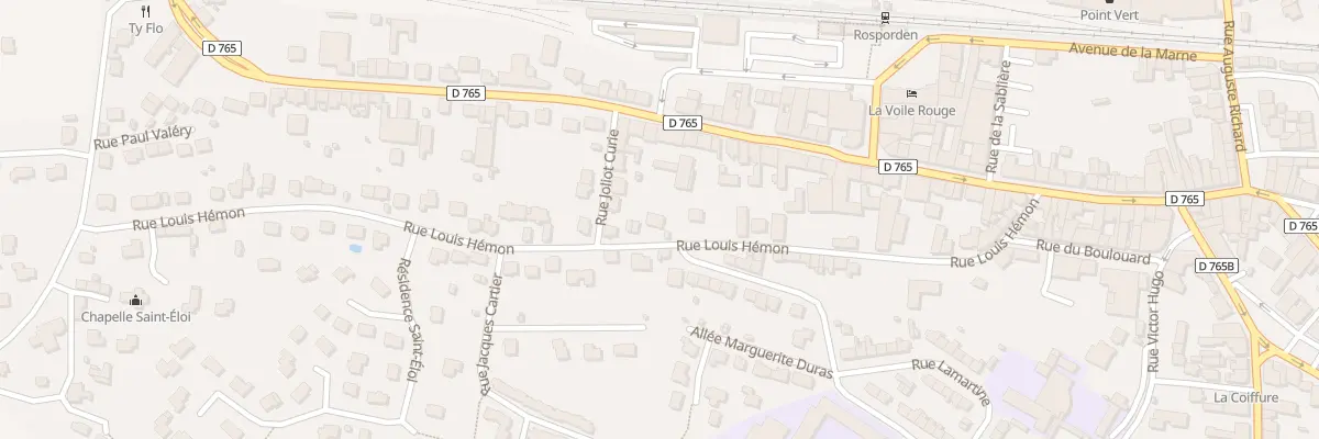 Plan du 38 Rue Louis Hémon à Rosporden