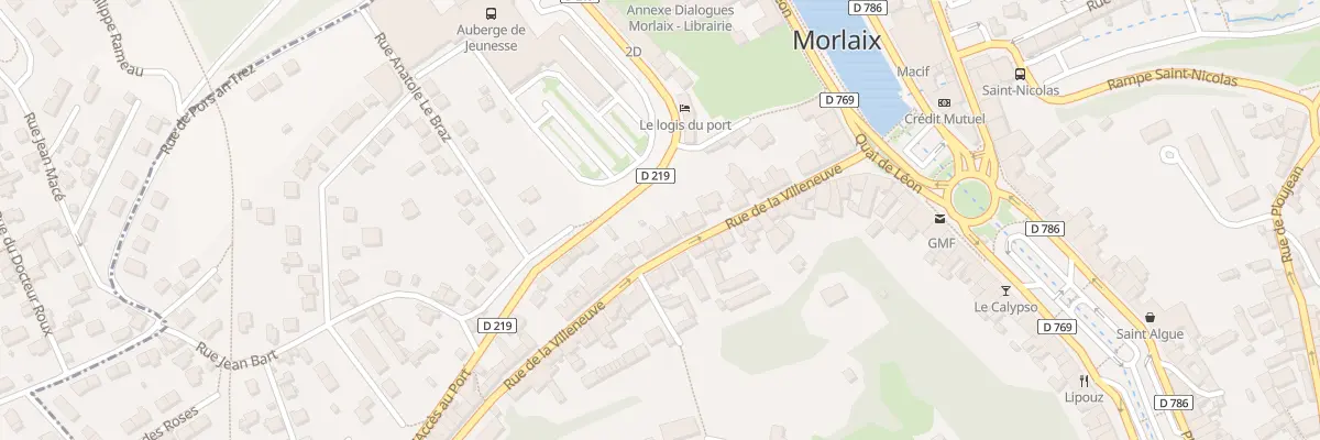 Plan du 25 Rue Villeneuve à Morlaix