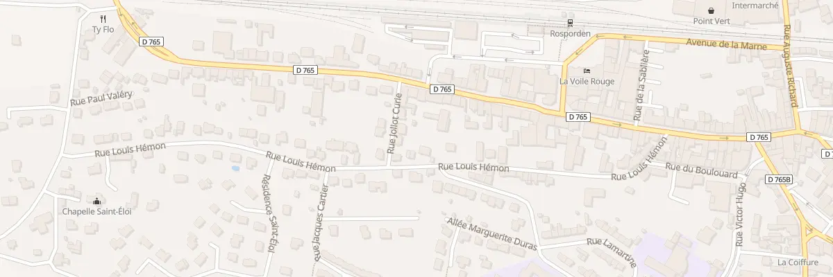 Plan du 40 Rue Louis Hémon à Rosporden