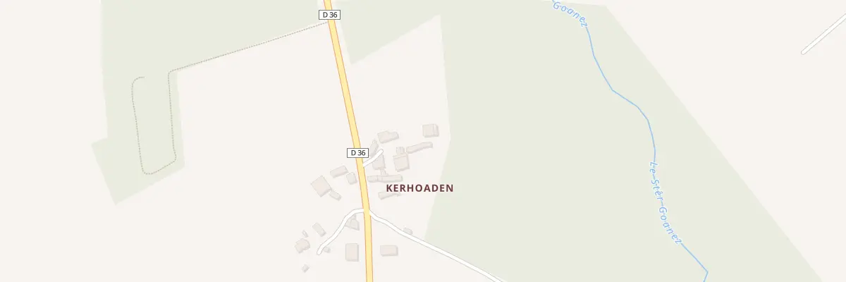 Plan du 93 Kerhoaden à Plonévez-du-Faou