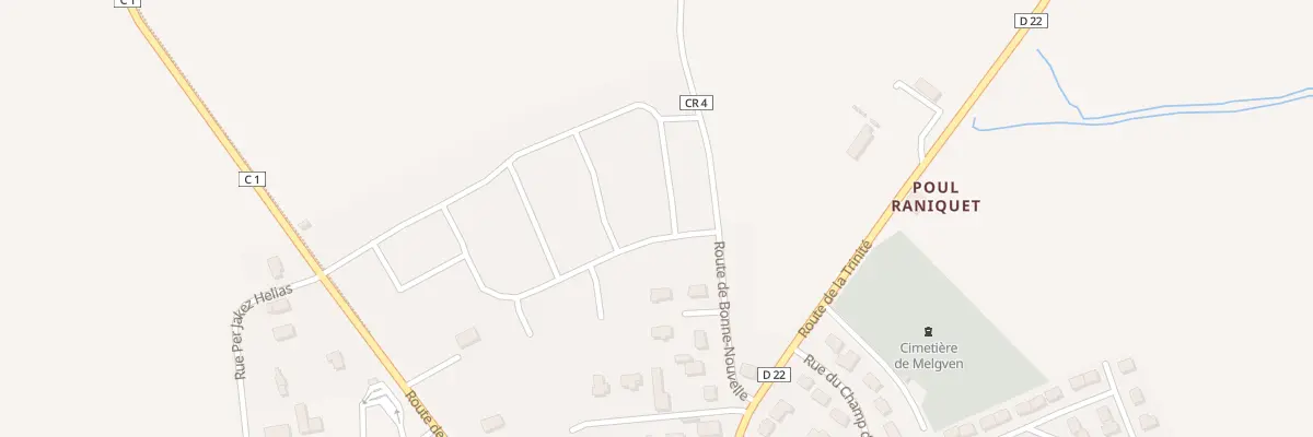 Plan du 8 Rue Hent ar Stêr à Melgven