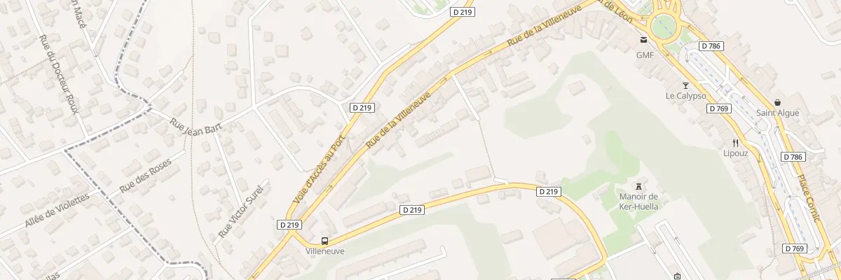 Plan du 50T Rue Villeneuve à Morlaix