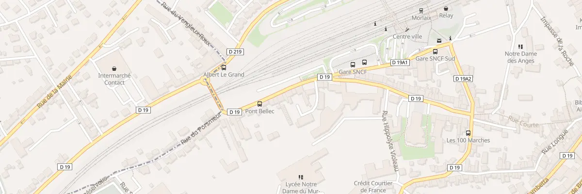 Plan du 20 Rue du Docteur Prouff à Morlaix