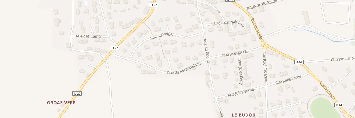 Plan du 9 Rue de Kerancalloch à Melgven