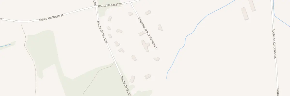 Plan du 3 Imp Arthur Rimbaud à Trégunc