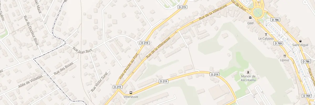Plan du 54 Rue Villeneuve à Morlaix