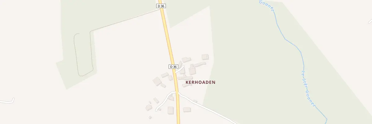 Plan du 92 Kerhoaden à Plonévez-du-Faou