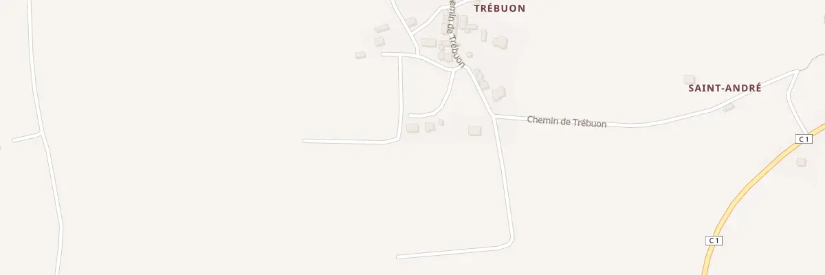 Plan du 1978V Trebuon à Plonévez-du-Faou