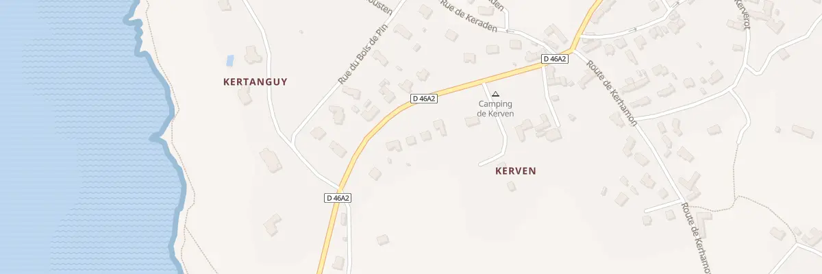 Plan du 1950N Kerven à Plougasnou