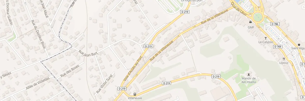 Plan du 45 Rue Villeneuve à Morlaix