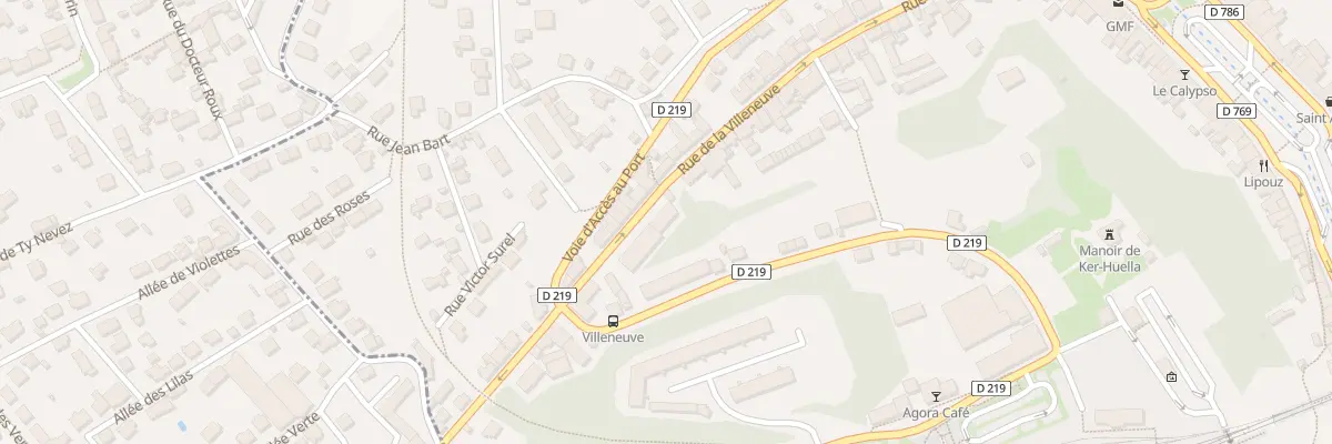 Plan du 62 Rue Villeneuve à Morlaix