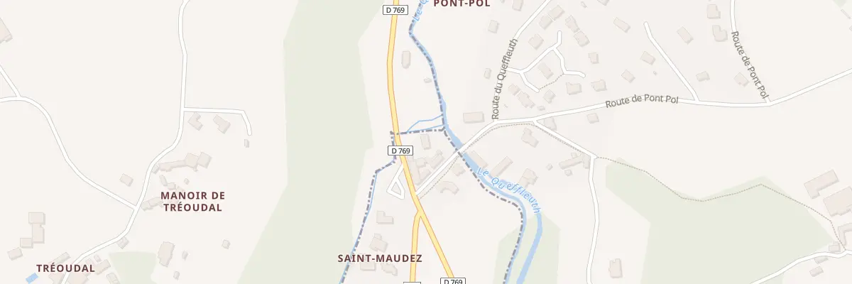 Plan du 7011B Pont Pol à Pleyber-Christ