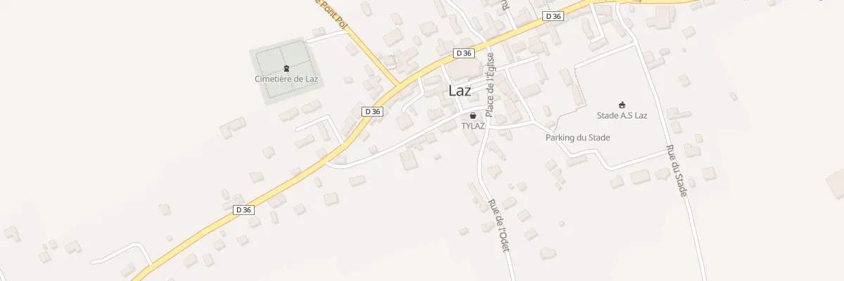 Plan du 1B Cr Hent Ar Kraon à Laz