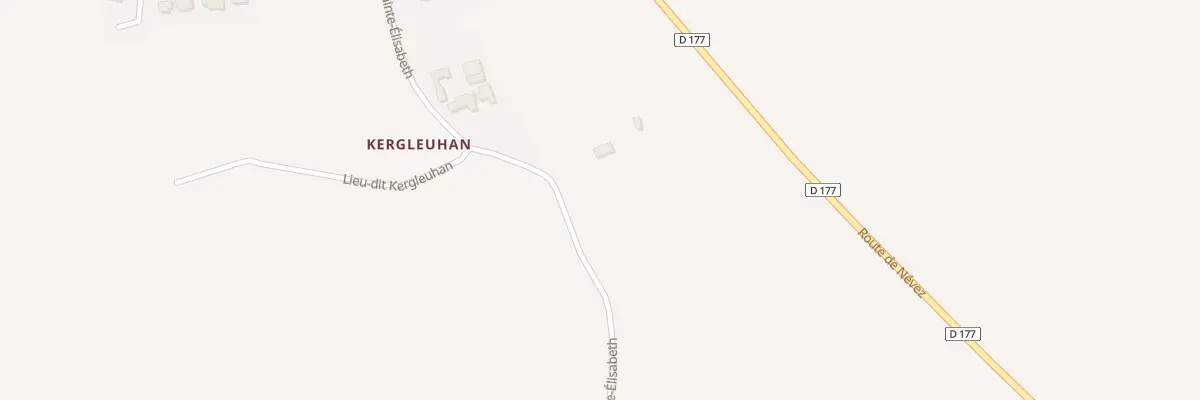 Plan du 305 Rte de Sainte Elisabeth à Trégunc