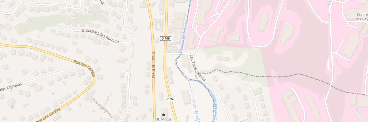 Plan du 3 Ven du Queffleuth à Morlaix