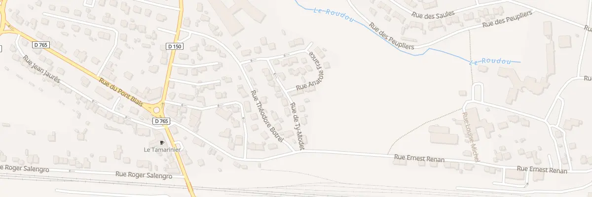 Plan du 5 Rue de Ty-modet à Rosporden