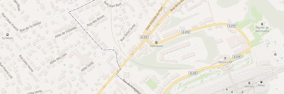 Plan du 66 Rue Villeneuve à Morlaix