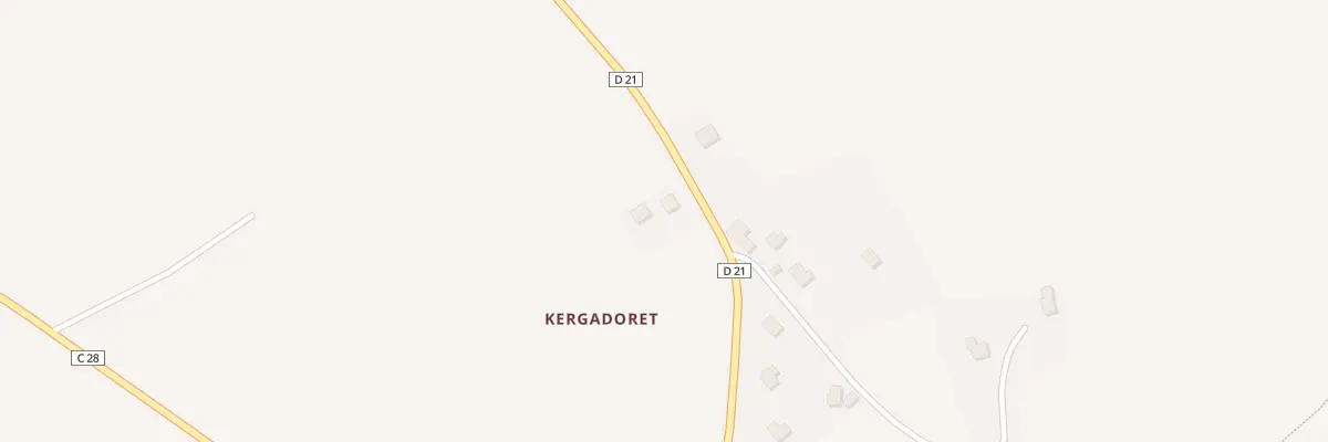 Plan du 4 Kergadored à Châteauneuf-du-Faou