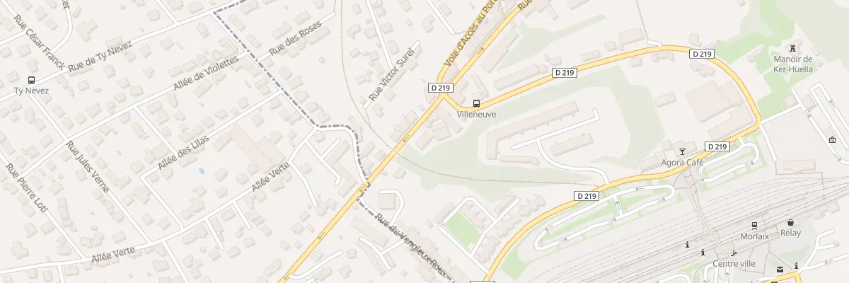 Plan du 70 Rue Villeneuve à Morlaix