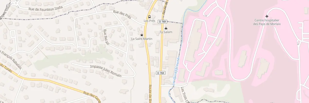 Plan du 9 Rte de Carhaix à Saint-Martin-des-Champs