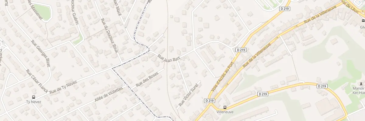Plan du 1 Rue Victor Surel à Morlaix