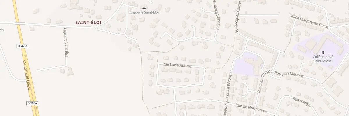 Plan du 15 Rue Lucie Aubrac à Rosporden