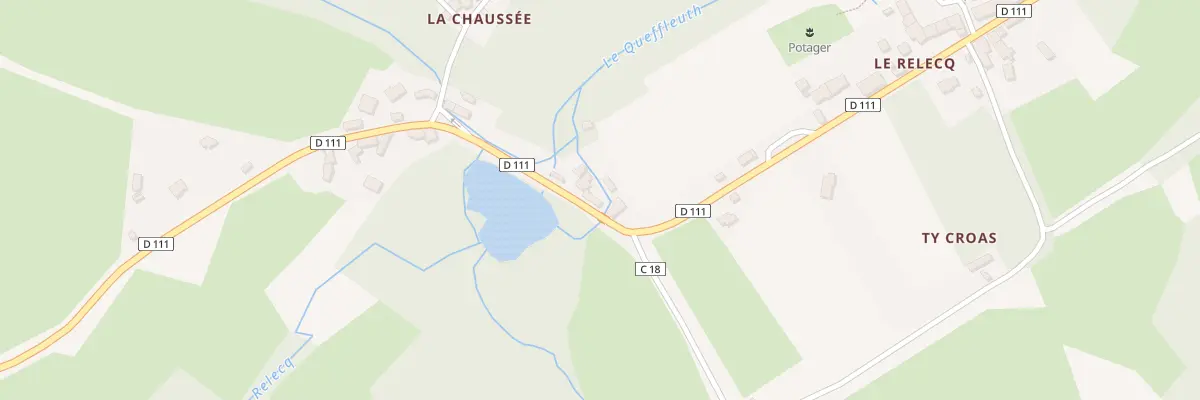 Plan du 480 La Chaussée du Relecq à Plounéour-Ménez