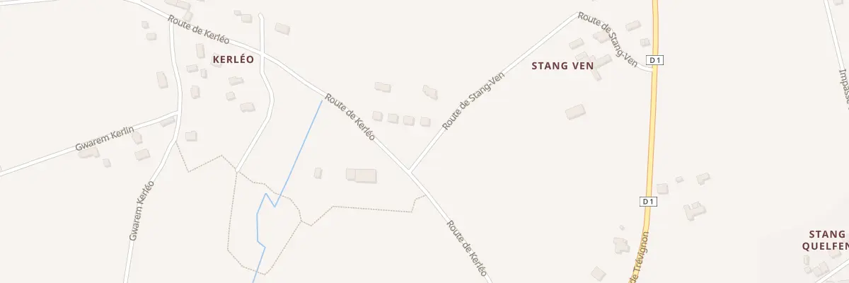 Plan du 330 Rte de Stang Ven à Trégunc