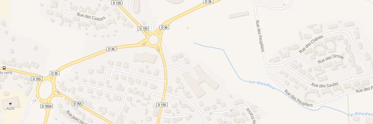 Plan du 13 Rue de la Libération à Rosporden
