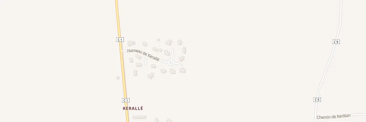 Plan du 5614F Ham de Kerallé à Melgven