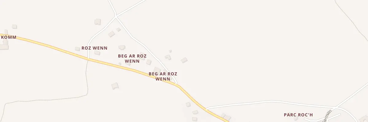 Plan du 2 Beg-ar-Roz Wenn à Laz