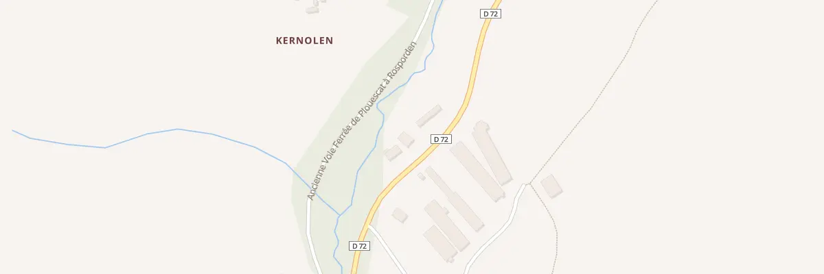 Plan du 70 Kerviniou à Châteauneuf-du-Faou