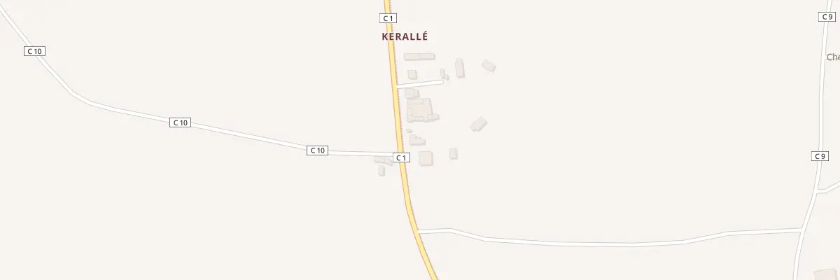 Plan du 125 Keralle à Melgven