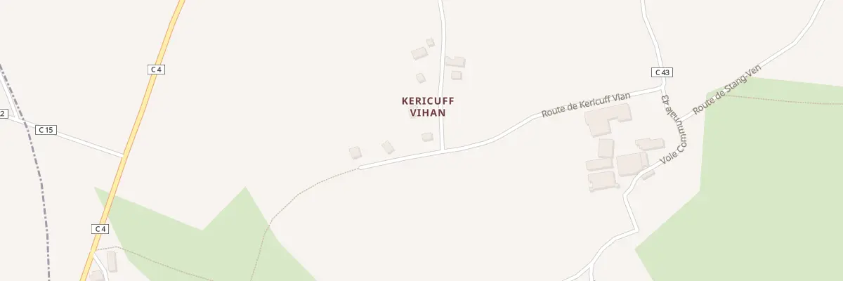 Plan du 99 Kericuff Bihan à Tourch