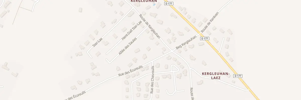 Plan du 3 Rue des Ecureuils à Trégunc