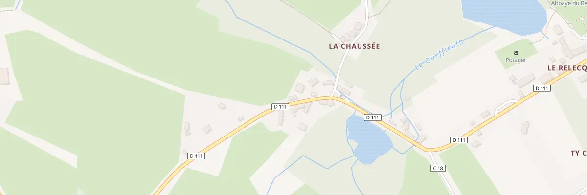Plan du 209 La Chaussée du Relecq à Plounéour-Ménez