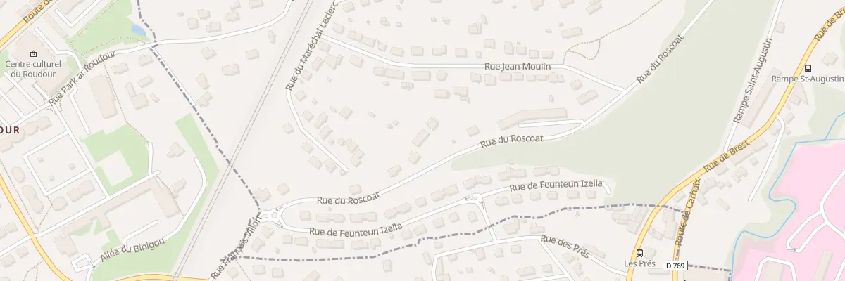 Plan du 8 Rue de Roscoat à Morlaix