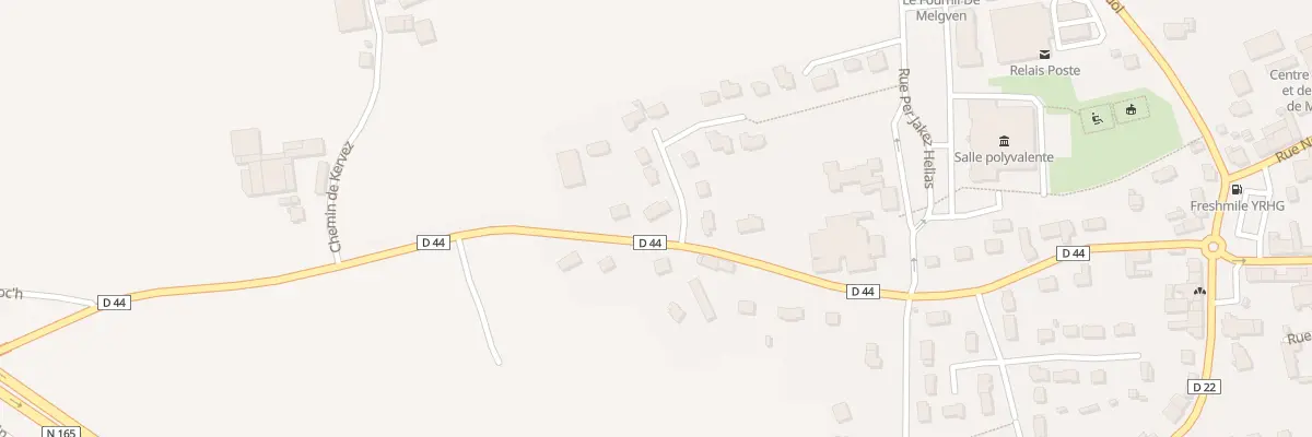 Plan du 5316 Croas Men à Melgven