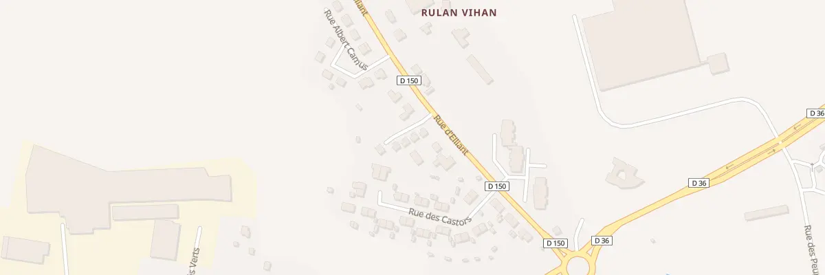 Plan du 18B Rue d’Elliant à Rosporden