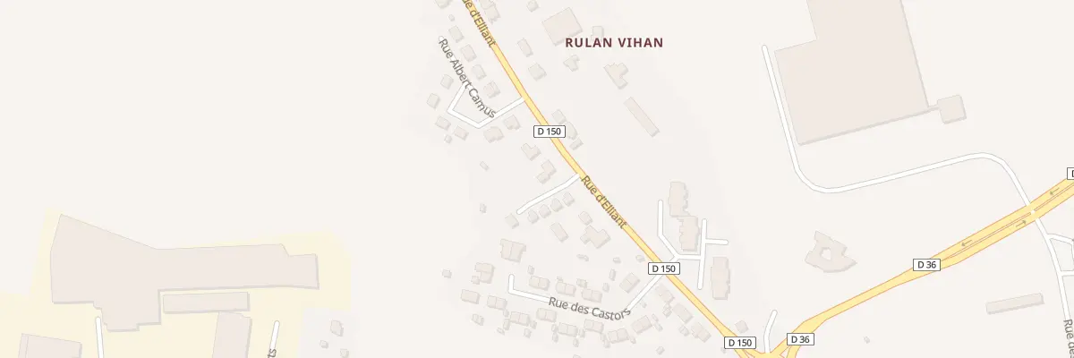 Plan du 20 Rue d’Elliant à Rosporden