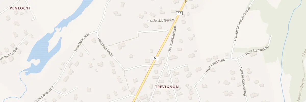 Plan du 690 Rte de la Pointe à Trégunc