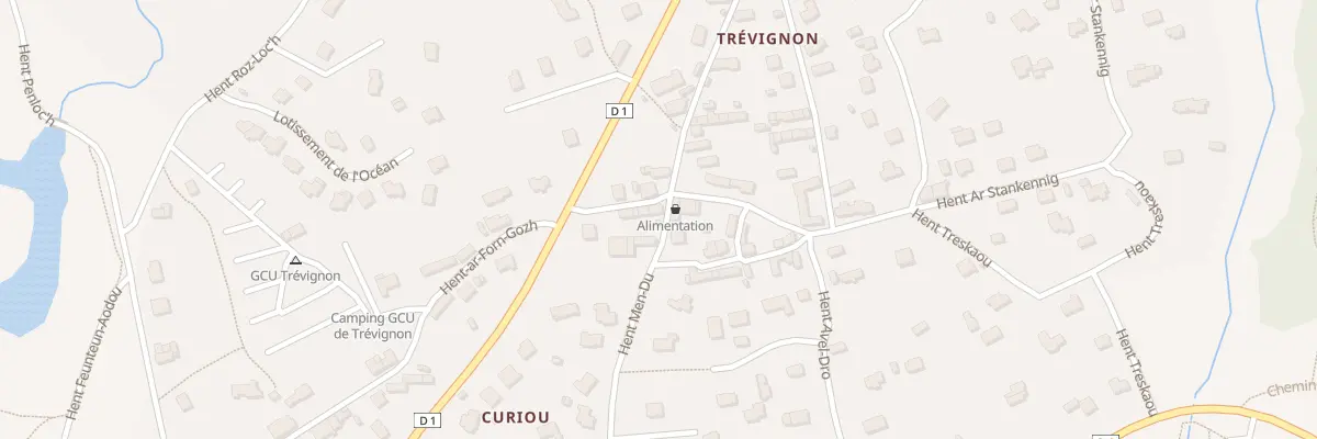 Plan du 5 Hent Men Du à Trégunc