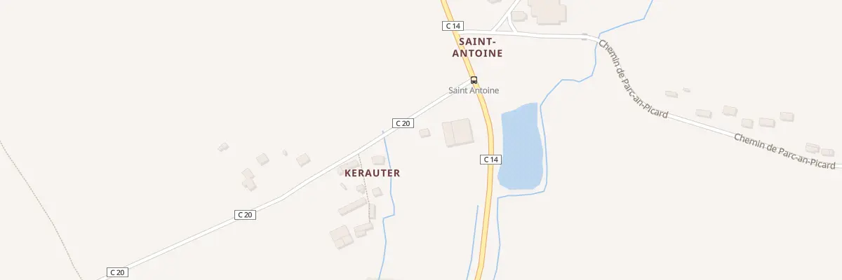 Plan du 97 Rte de la Vallée à Melgven