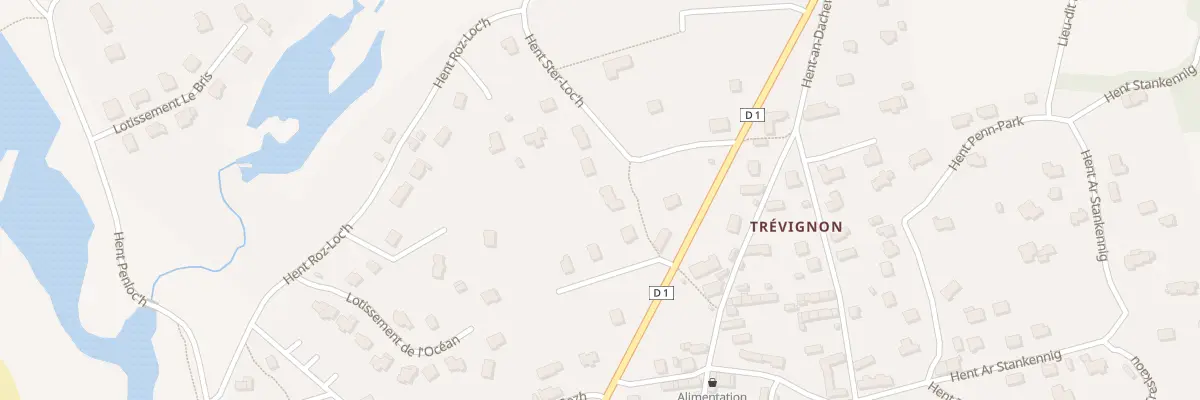 Plan du 6929F Hent Ar Foennegig à Trégunc