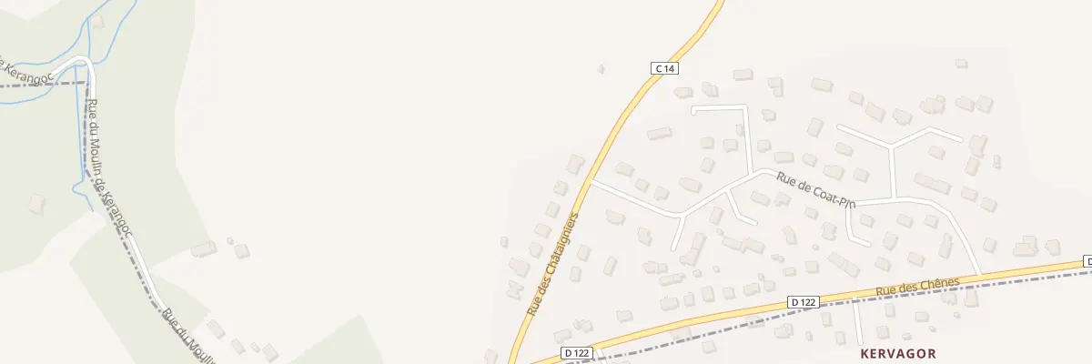 Plan du 13 Rue des Châtaigniers à Melgven