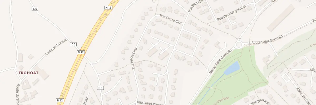 Plan du 2 All Louis Coateval à Saint-Martin-des-Champs