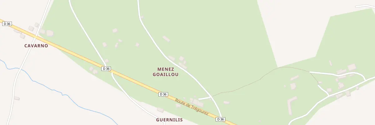 Plan du 623 Menez Gouaillou à Coray